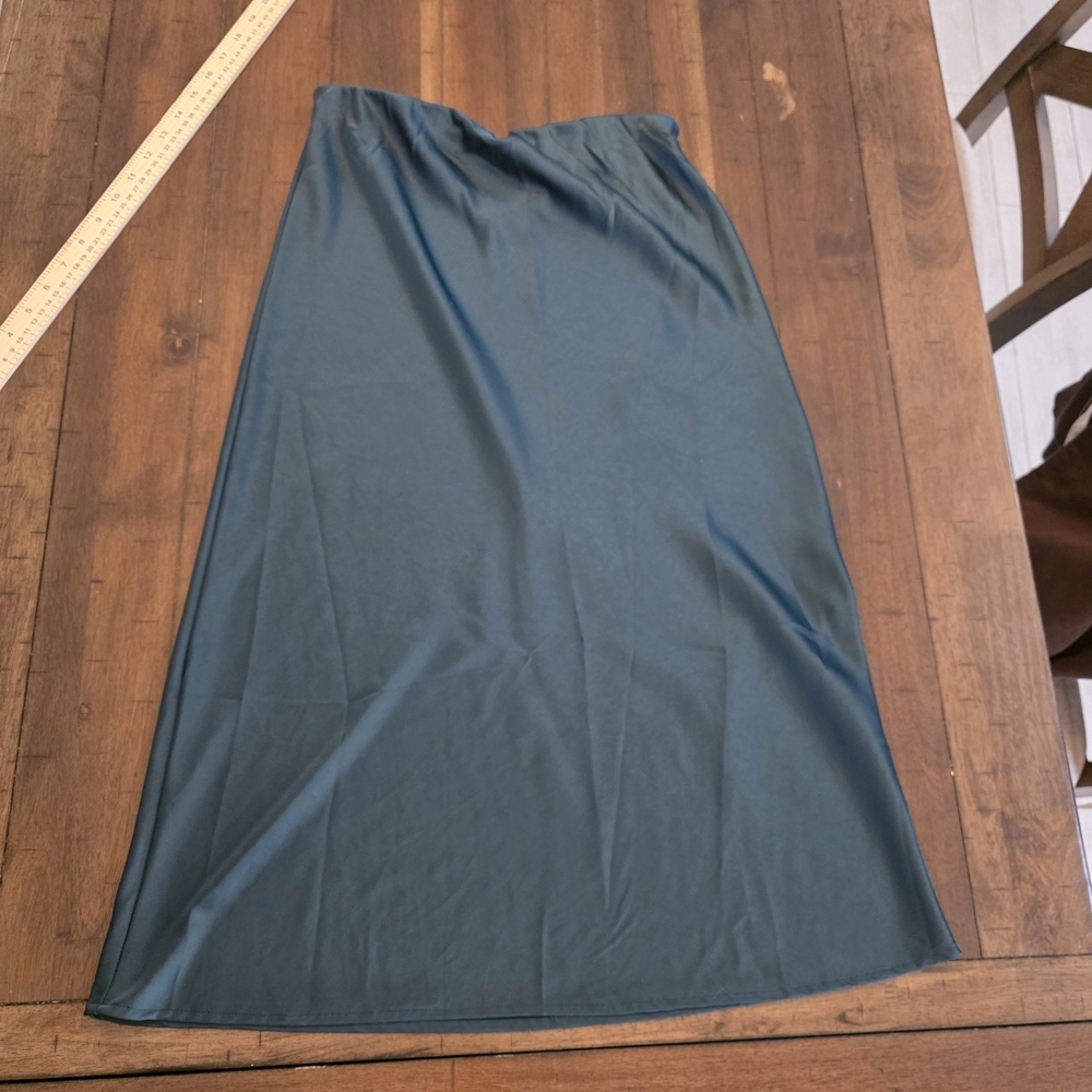 Nasty Gal Teal A-Line Skirt